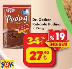 DR. OETKER KAKAOLU PUDİNG 196 G DR. OETKER KAKAOLU PUDİNG 196 G